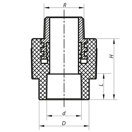Муфта НР 20x3/4M PPR KOER K0095.PRO (KP0114), фото 2