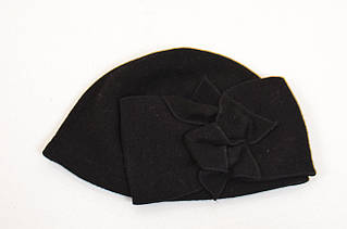 Жіноча вовняна чорна ексклюзивна шапка ULRIKA від Willi Польща