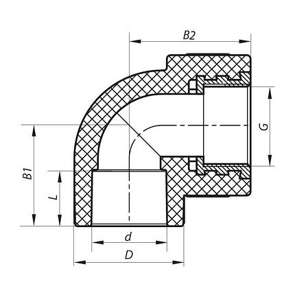Кут ВР 25x1/2F PPR KOER K0114.PRO (KP0136), фото 2