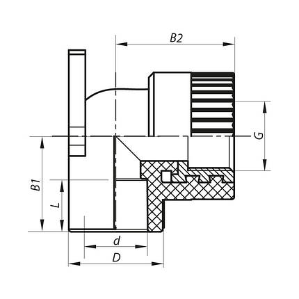 Кут інсталяційний ВР 20x1/2F PPR KOER K0123.PRO (KP0147), фото 2