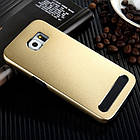 Чохол Motomo Schock Proof Metal+TPU для Samsung Galaxy S6 G920F/G920D Dual Gold, фото 5