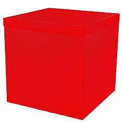 Коробка сюрприз для куль червона 70*70*70