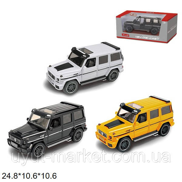 Машинка металлическая Gelenvagen 1:25 XLG Mercedes-Benz G-class Brabus. 20см инерционная, свет, звук в коробке - фото 10 - id-p1577500908