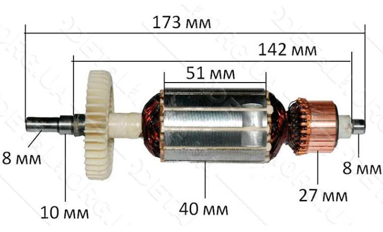 Якір болгарки Stern 150A, фото 1