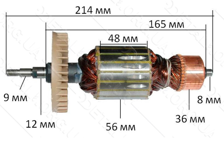 Якір на болгарку Stern 230A короткий, фото 1