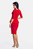 Классическое трикотажное платье Venera, красный, фото 6