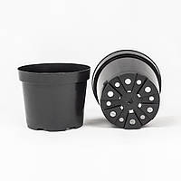 Горщик 7.5 л / Ø 26 см для квітів та розсади * технічний горщик для рослин * ємкість для розсади * чорний