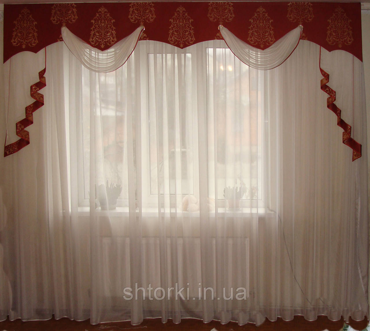 Жорсткий ламбрекен Корона Теракот, 3 м