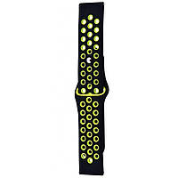 Силиконовый ремешок Sport Nike+ для Apple watch 38mm / 40mm black/green