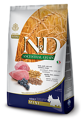 N&D LOW GRAIN DOG LAMB & BLUEBERRY ADULT MINI 800 GR
Низькозерновий сухий корм для собак дрібних порід (ягня / чорниця), 800 гр