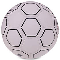 М'яч футбольний HYBRID BALLONSTAR FB-3130 No5 PU білий-чорний, фото 4