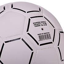 М'яч футбольний HYBRID BALLONSTAR FB-3130 No5 PU білий-чорний, фото 5