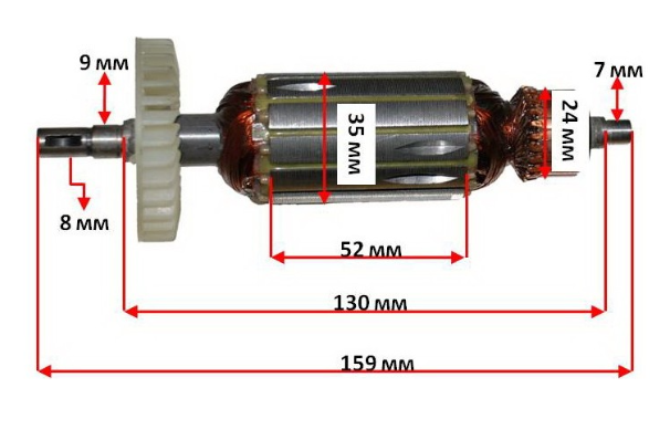 Якір болгарки Sturm AG9512