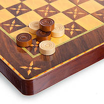 Набір настільних ігор 3 в 1 MDF Zelart 5566C шахи, шашки, нарди, фото 3