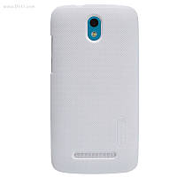 Чехол Nillkin Super Frosted для HTC Desire 500 white + защитная плёнка