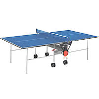 Теннисный стол Garlando Training Indoor 16 mm Blue (C-113I) официальный размер ITTF, сетка с креплением