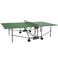 Теннисный стол Garlando Progress Indoor 16 mm Green (C-162I) официальный размер ITTF, сетка с креплением