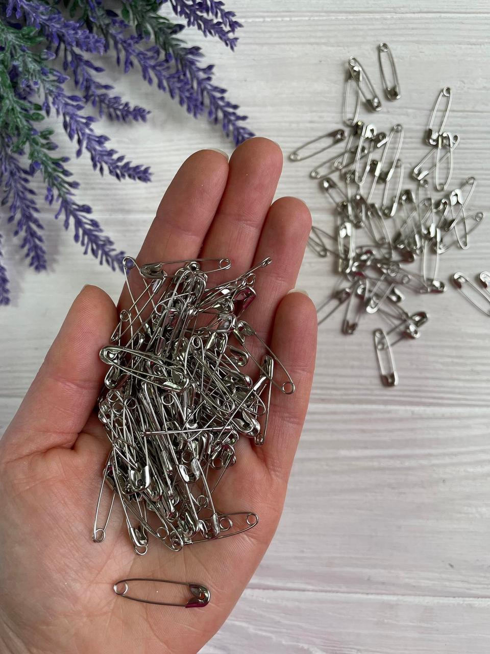 Булавки металеві 2,6* 0.7 см, срібло 1000 шт.