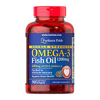 Омега-3 двойная сила Puritan's Pride Omega-3 Fish Oil 1200 mg double strength 90 капсул