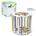 Розвиваючий тактильний куб-сортер 126-23 з набором пластмасових кульок Фігурний, фото 5