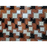 Клейонка силіконова прозора "М'яке скло" з лазерним друком "Ч/б квадратики". (5060-1)