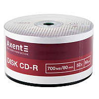 Диск CD-R для однократной записи информации 700MB/80min 52X Axent, bulk- 50 шт/уп. (8102-A)