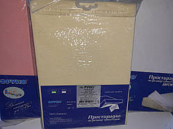 Простирадло трикотажне для новонародженого на гумках біле.