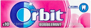 Жувальна гумка Орбіт баблмінт Orbit bubblemint жвачка бабл минт без ...