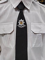 Галстук Полиция высшего офицерский состава, чёрного цвета.