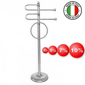 Стійка для рушників у ретростилі PACCINI&SACCARDI PIANTANE 5000 хром