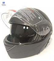 Шлем Jiekai №111 черный матовый трансформер, Night Rider S/М 55-57 см