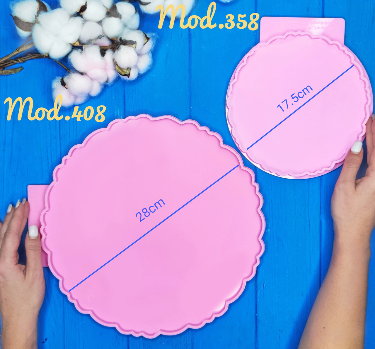 Серія молдів «Прованс» для подноса\ стойки, модель "Мод. 358", 1 шт. Для смоли. Вид на вибір