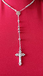 Срібна парка на шию 50 см