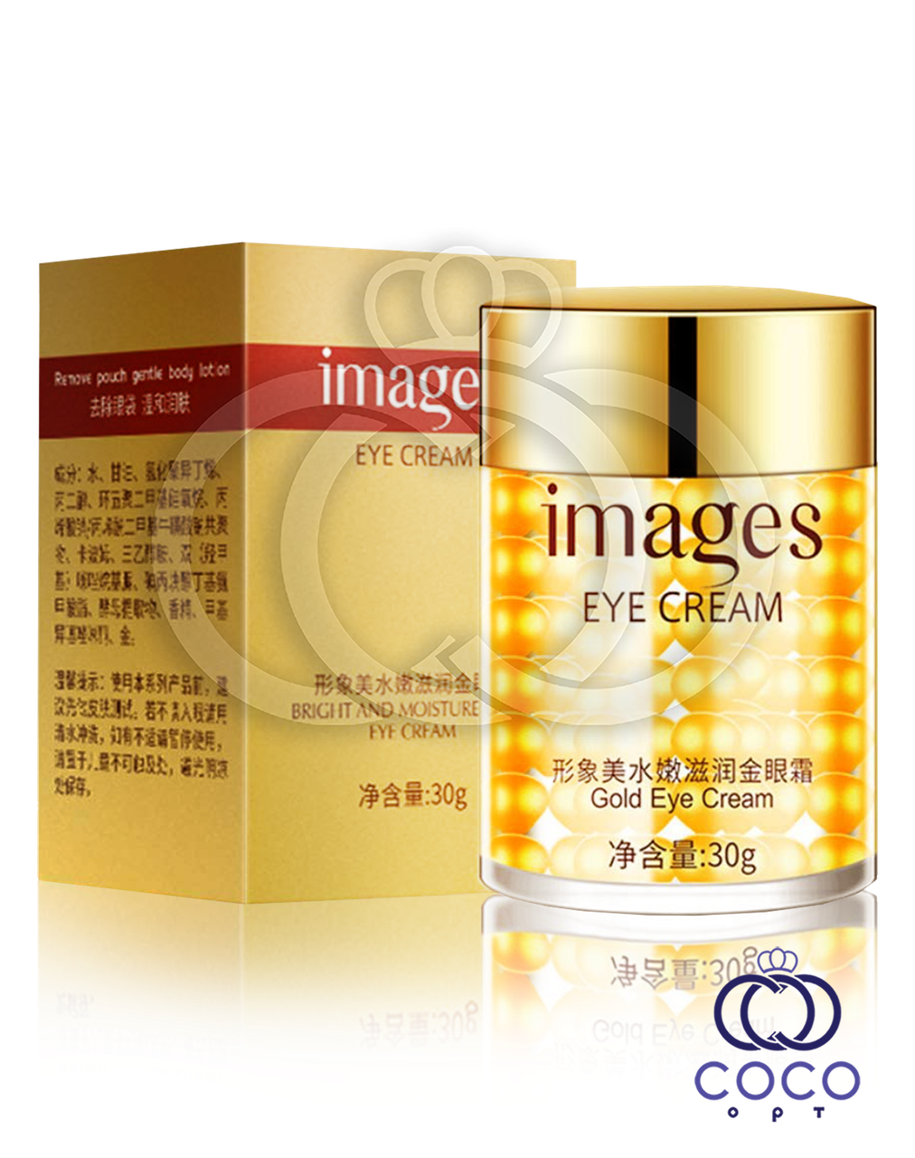 Крем-гель для шкіри навколо очей IMAGES Bright and Moisture Gold Eye Cream золотий 30 г, фото 1