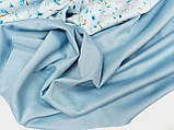 Тканина Джерсі, трикотаж колір світлий джинсовий, фото 3
