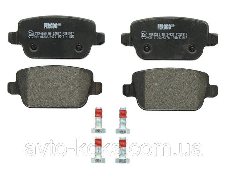 Ferodo FDB1917 Гальмівні колодки задні Ford Mondeo Kuga Focus 1.6-2.5, фото 1
