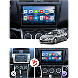 Al Штатна магнітола для Mazda 6 II (GH) Рестайлінг 2009-2013 екран 9" 2/32Gb Wi-Fi GPS Base Android, фото 7