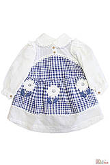 ОПТОМ Упаковка (74-80-86-92)  Платье в клетку для маленькой девочки Moonstar 1604180455125