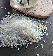 Скляна крихта "Місячний камінь" для декору смоли, технік ResinArt, фракція 1-2 мм, 100 г