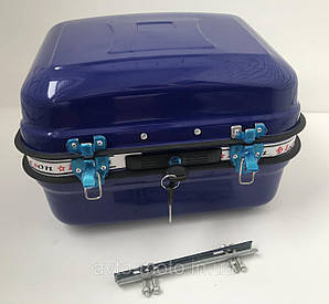 Кофра посилена залізна синя для мопедів скутерів - купити за