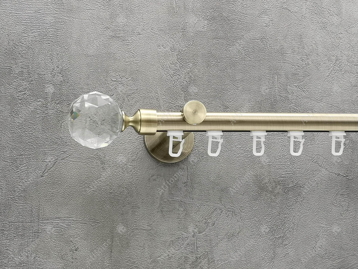 Карниз Quadrum Люмієра 160 см одинарний антик універсальний 19 мм імпресійна, фото 1