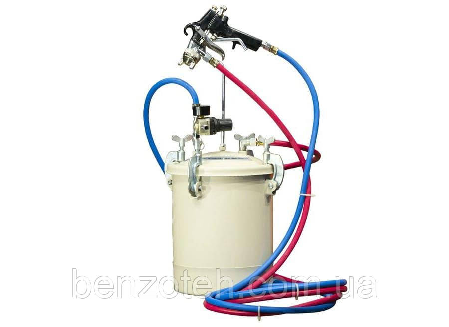 Бак фарбонагнітальний на 10 літрів Dino-Power DP-6402 для будь-яких видів фарбувальних робіт., фото 1