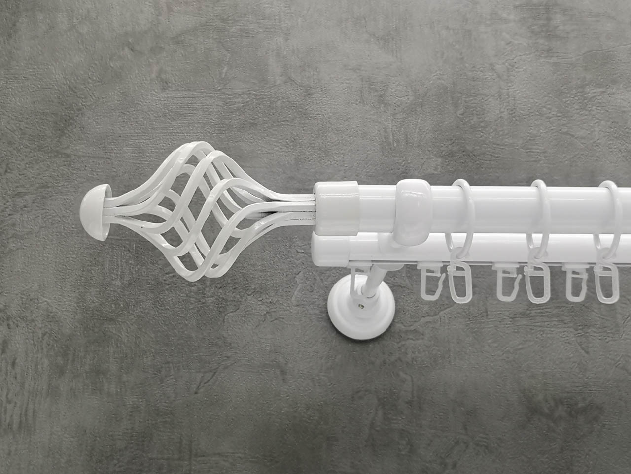 Карниз Quadrum Арезо 160 См Двойной Белый Универсальный 25/19 Мм ...