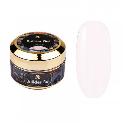Гель моделюючий F.O.X Builder Gel Cover Ivory 15 мл, фото 1