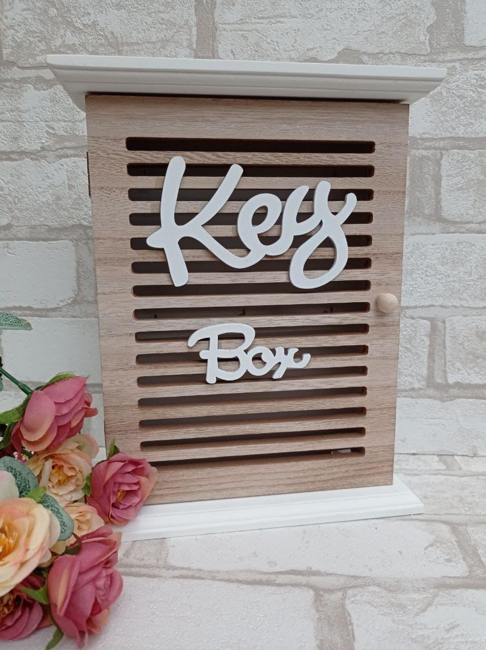 Ключниця для 6-ти комплектів ключів, дерево, 21х27 см, фото 1