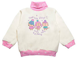 Водолазка дитяча для дівчинки GABBI SV-19-28 Горошки Молочний на зріст 74 (11790)