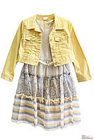 Комплект для девочки (платье+ пиджак) (128 см.) Moonstar