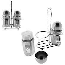 Набір для солі і перцю з нержавіючої сталі об'єм 60 мл