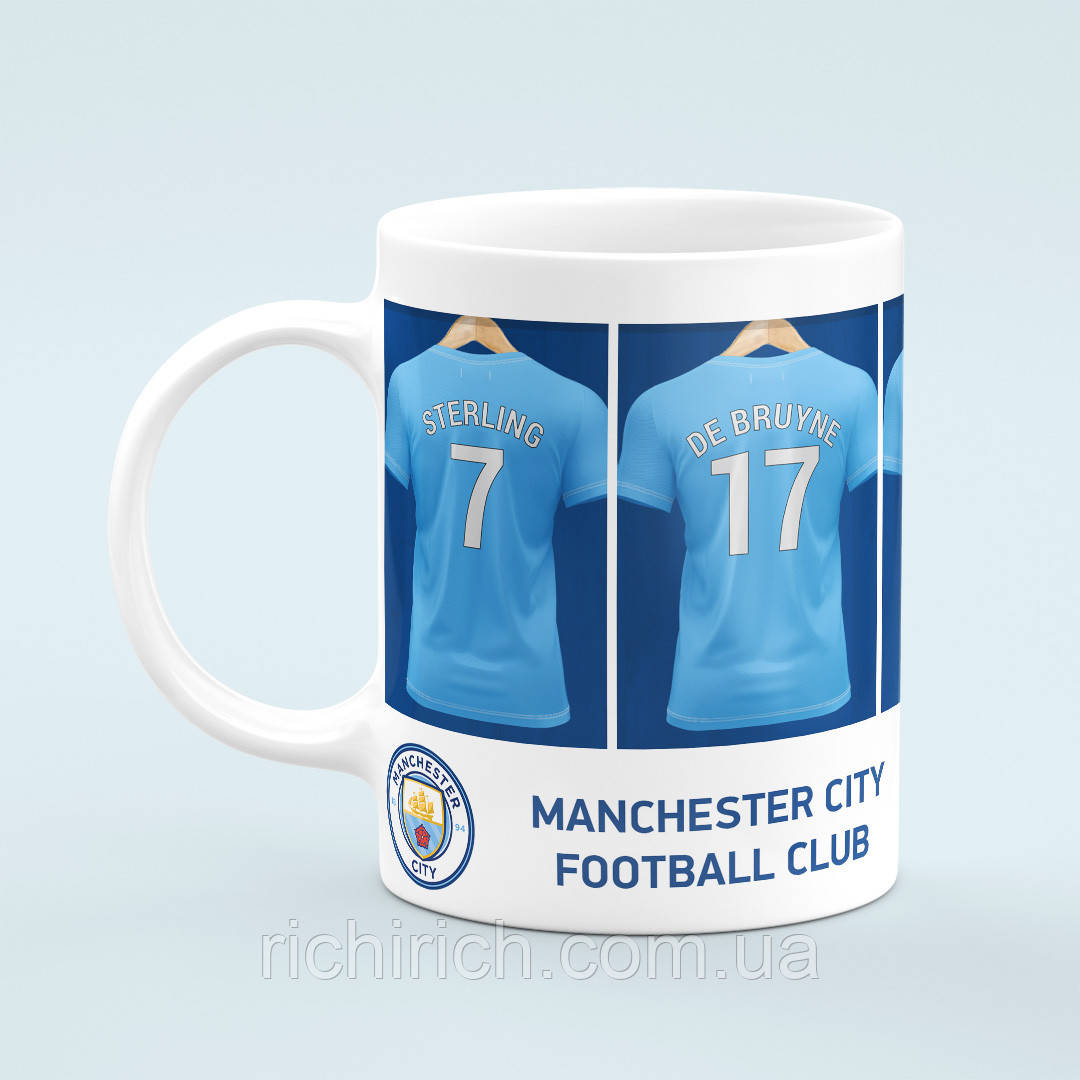 Чашка з принтом Ман Сіті Manchester City, фото 1