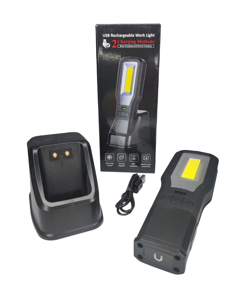 Акумуляторний ліхтарик BSmart LED BS-170 3 в 1 зі стаціонарною зарядкою USB магнітний тримач